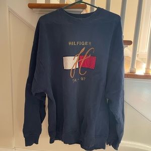 Vintage 97’ xl Tommy Hilfiger blue crewneck